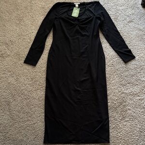 H&M Black Long Sleeve Dress